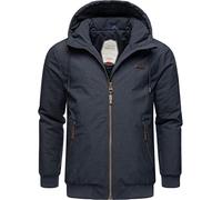 Ragwear Herren warme wasserdichte und atmungsaktive Winterjacke kurz mit Verstellbarer Kapuze Stewie Navy22 Gr. L
