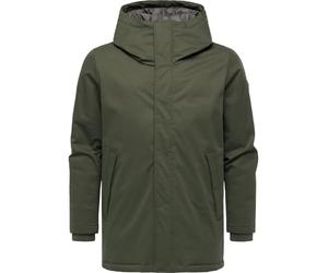 Ragwear Herren warmer Kurzmantel langer Winterparka wasserdicht Parcan Twill YOUMODO Dark Olive Gr. M