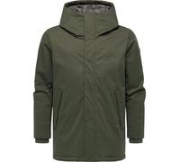 Ragwear Herren warmer Kurzmantel langer Winterparka wasserdicht Parcan Twill YOUMODO Dark Olive Gr. S