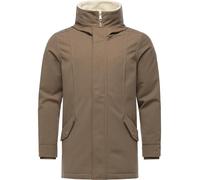 Ragwear Herren warmer Parka lange Winterjacke wasserdicht mit Kunstpelz-Applikationen und Rucksackträgern innen Mr Cany YOUMODO Mocca Gr. L