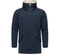 Ragwear Herren warmer Parka lange Winterjacke wasserdicht mit Kunstpelz-Applikationen und Rucksackträgern innen Mr Cany YOUMODO Navy Gr. L