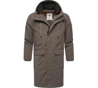 Ragwear Herren Warmer wasserdichter Wintermantel lang mit Kapuze Mr Them Long YOUMODO Mocca25 Gr. L