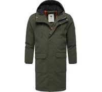 Ragwear Herren Warmer wasserdichter Wintermantel lang mit Kapuze Mr Them Long YOUMODO S-3XL