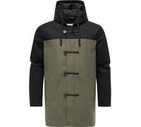 Ragwear Herren wetterfester atmungsaktiver Winter Kurzmantel warme lange Winterjacke Dufflecoat mit verstellbarer Kapuze Dorvan YOUMODO Dark Olive Gr. XL