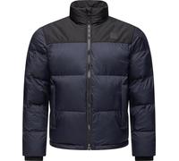 Ragwear Herren Winterjacke warme Steppjacke wasserdicht im angesagten Retro-Colourblocking-Look Stafen YOUMODO Navy Gr. L