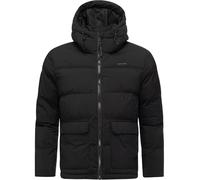 Ragwear Herren Winterjacke warme Steppjacke wasserdicht mit verstellbarer Kapuze und Pattentaschen Walinor YOUMODO Black Gr. XL