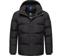 Ragwear Herren Winterjacke warme Steppjacke wasserdicht mit Verstellbarer Kapuze Walby YOUMODO Black Gr. XL