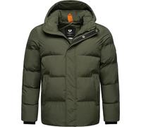 Ragwear Herren Winterjacke warme Steppjacke wasserdicht mit Verstellbarer Kapuze Walby YOUMODO Dark Olive Gr. L