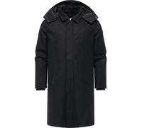 Wintermantel RAGWEAR "Isaq Felt YOUMODO", Herren, Gr. XXL (56), schwarz, Obermaterial: 100% Polyester. Innenfutter: 100% Polyester. Wattierung: 100% Polyester, gerade ca. Mitte Knie, Rundhals, Ärmel o