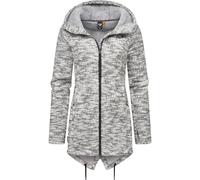 Kapuzenstrickjacke RAGWEAR "Wingi Melange" Gr. XXL (44), grau Damen Strickjacken (18581527-XXL) grau