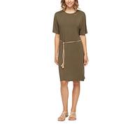 Ragwear KASS Damen Frauen Kurzarmkleid,Kleid,Freizeitkleid,Sommerkleid,Shirtkleid,Kurzarm,Taillengürtel,Regular Fit,Olive (5031),S