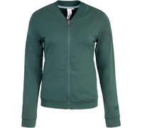Sweatjacke RAGWEAR "KENIANE", Damen, Gr. M, grün (pine grün), Sweatware, Obermaterial: 67% Polyester, 28% Viskose, 5% Elasthan, unifarben, figurumspielend hüftlang, Rundhals, Bündchen, Sweatjacken (64