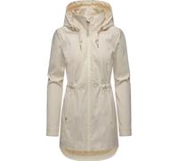 Kurzmantel RAGWEAR "Dakkota B", Damen, Gr. M (38), beige (elfenbeinfarben), Obermaterial: 100% Polyester, Innenfutter: 100% Polyester, modisch, figurumspielend ca. Mitte Oberschenkel, hoch geschlossen