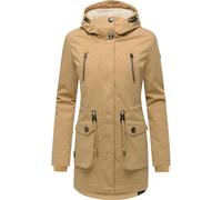 Kurzmantel RAGWEAR "Ellsa YOUMODO", Damen, Gr. XXXL(46), camelfarben, Obermaterial: 100% Polyester; Innenfutter: 100% Polyester; Wattierung: 100% Polyester, tailliert ca. Mitte Oberschenkel, hoch gesc