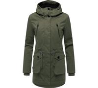 Kurzmantel RAGWEAR "Ellsa YOUMODO", Damen, Gr. M (38), olivgrün, Obermaterial: 100% Polyester; Innenfutter: 100% Polyester; Wattierung: 100% Polyester, tailliert ca. Mitte Oberschenkel, hoch geschloss