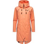 Jerseymantel RAGWEAR "Rejany" Gr. XXL (44), orange (pfirsich) Damen Mäntel Übergangsmäntel Modischer Parka für die Übergangszeit (17463033-XXL)