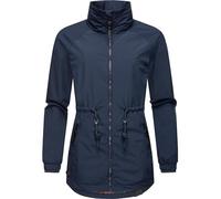 Ragwear leichte Damen Übergangsjacke kurz Outdoorjacke wasserdicht und atmungsaktiv mit Taillenzugband und Stehkragen Tacy YOUMODO Navy Gr. XL