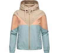 Ragwear leichte Damen Übergangsjacke kurz Regenjacke wasserdicht (Wassersäule: 11.000 mm) Bomberjacke mit Kapuze Rochele YOUMODO Aqua Gr. XL
