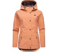 Softshelljacke RAGWEAR "Margge Shell", Damen, Gr. XS (34), orange (pfirsich), Obermaterial: 100% Polyester. Innenfutter: 100% Polyester, tailliert hüftbedeckend, hoch geschlossener Ausschnitt, Ärmel o