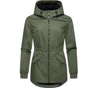 Ragwear leichte Damen Übergangsjacke kurze wasserdichte Outdoorjacke mit Taillenzugband und Kapuze Dowey A YOUMODO XS-6XL