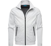 Ragwear leichte Herren Outdoorjacke kurze Übergangsjacke wasserdicht und atmungsaktiv mit Stehkragen und wasserdichten Verschlüssen Collwie YOUMODO White Gr. M