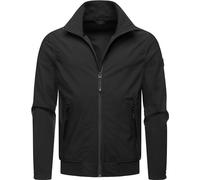 Ragwear leichte Herren Outdoorjacke kurze Übergangsjacke wasserdicht und atmungsaktiv mit Stehkragen und wasserdichten Verschlüssen Collwie YOUMODO Black Gr. S