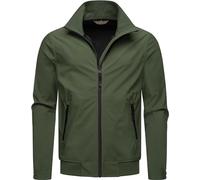 Ragwear leichte Herren Outdoorjacke kurze Übergangsjacke wasserdicht und atmungsaktiv mit Stehkragen und wasserdichten Verschlüssen Collwie YOUMODO Dark Olive Gr. XXL