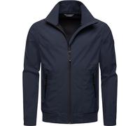 Ragwear leichte Herren Outdoorjacke kurze Übergangsjacke wasserdicht und atmungsaktiv mit Stehkragen und wasserdichten Verschlüssen Collwie YOUMODO Navy Gr. M