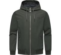 Ragwear leichte Herren Übergangsjacke kurze wasserdichte Funktionsjacke mit Kapuze Perci YOUMODO Dark Olive25 Gr. L