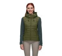 Ragwear LUCINDA VEST Damen Frauen Funktionsjacke,Zip Hoodie,Sweatjacke,Stehkragen,Seitentaschen,Grün,XL