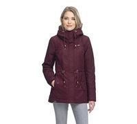 Ragwear MONADIS Damen Frauen Parka,Mantel,Übergangsmantel mit Kapuze,Herbstmantel,wasserabweisend,Rot,S