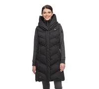 Ragwear NATALKA VEST Damen Frauen Weste,Stepp-Weste lang, Weste lang,ärmellos,Kapuze,Grau,S