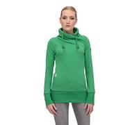 Ragwear NESKA Damen Frauen Kapuzenpulli,Zip Hoodie,Sweatjacke,Stehkragen,Seitentaschen,Grün,M