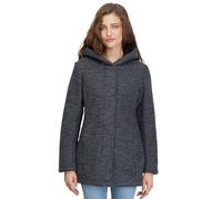 Ragwear Nettie Bonded Strickjacke Cardigan Strickpullover mit Kapuze Pullover (DE/NL/SE/PL, Alphanumerisch, S, Regular, Regular, Dark Grey)