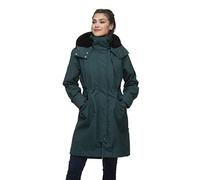 Ragwear NICCO Damen Frauen Mantel,Parka,Wintermantel,lange Jacke,Stehkragen,wasserabweisend,Blau,XS