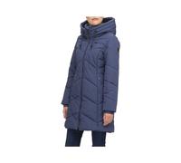 Ragwear NOVISTA Damen Frauen Mantel,Parka,Steppmantel,lange Jacke,Stehkragen,wasserdicht,Blau,M