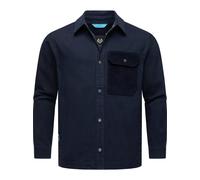 Ragwear Outdoorhemd Herren Regular Fit Baumwolle blau, S