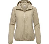 Outdoorjacke RAGWEAR "Vinzie C", Damen, Gr. XL (42), beige, 100% Polyester, casual, lässig geschnitten hüftlang, hoch geschlossener Ausschnitt, Langarm Ärmel ohne Ärmelschlitz elastischer Bund mit Gum