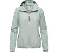 Outdoorjacke RAGWEAR "Vinzie C", Damen, Gr. XXL (44), grau, 100% Polyester, casual, lässig geschnitten hüftlang, hoch geschlossener Ausschnitt, Langarm Ärmel ohne Ärmelschlitz elastischer Bund mit Gum