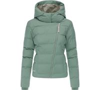 Steppjacke RAGWEAR "Harlen YOUMODO", Damen, Gr. XXL (44), graugrün, Obermaterial: 100% Polyester; Innenfutter: 100% Polyester; Wattierung: 100% Polyester, tailliert hüftlang, Rundhals, Ärmel ohne Ärme
