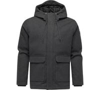 Outdoorjacke RAGWEAR "Mr Them Felt YOUMODO", Herren, Gr. M (50), dunkelgrau, Obermaterial: 100% Polyester; Innenfutter: 100% Polyester; Wattierung: 100% Polyester, gerade hüftbedeckend, hoch geschloss