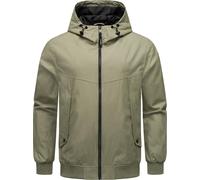 Outdoorjacke RAGWEAR "Tyller", Herren, Gr. M (50), grün (olivgrün), Material: 74% Baumwolle, 26% Nylon, Innenfutter: 100% Polyester, casual, lässig geschnitten hüftlang, hoch geschlossener Ausschnitt,