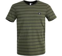 Ragwear Paollo Stripe GOTS T-Shirt Herren (DE/NL/SE/PL, Alphanumerisch, XL, Regular, Regular, Dark Olive)