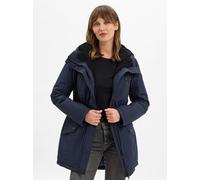 Outdoorjacke RAGWEAR "ELSIEN", Damen, Gr. XL, blau (navy), Web, Obermaterial: 100% Polyester, unifarben, Po-bedeckend, Rippstrickbündchen, Jacken (94792168-XL) navy