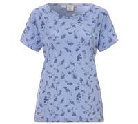 Ragwear Plus T-Shirt "Mintt Flower Comfy" blau 52