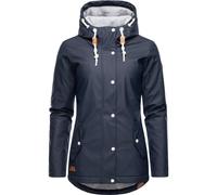 Ragwear Damen Winterjacke Kurze Regenjacke wasserdicht warm gefüttert mit Kapuze Marge Navy22 Gr. S