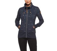 Ragwear RYLIE MARINA ZIP Damen Frauen Kapuzenjacke,Zip Hoodie,Sweatjacke,Stehkragen,Seitentaschen,Regular Fit,Navy (2028),S