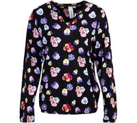 Ragwear Santica Print Bluse Longsleeve Damen (DE/NL/SE/PL, Alphanumerisch, L, Regular, Regular, Black)