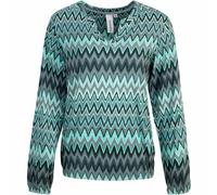 Ragwear Santica Print Bluse Longsleeve Damen (DE/NL/SE/PL, Alphanumerisch, S, Regular, Regular, Dusty Green)