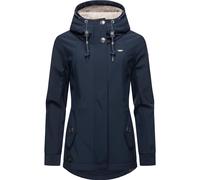 Softshelljacke RAGWEAR "Monadde Softshell" Gr. XXXL (46), blau (navy) Damen Jacken Lange Praktische Softshell Damenjacke (43123422-XXXL)